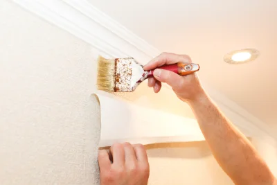 Pose de papier peint à Busset — revêtements muraux et toiles de verre